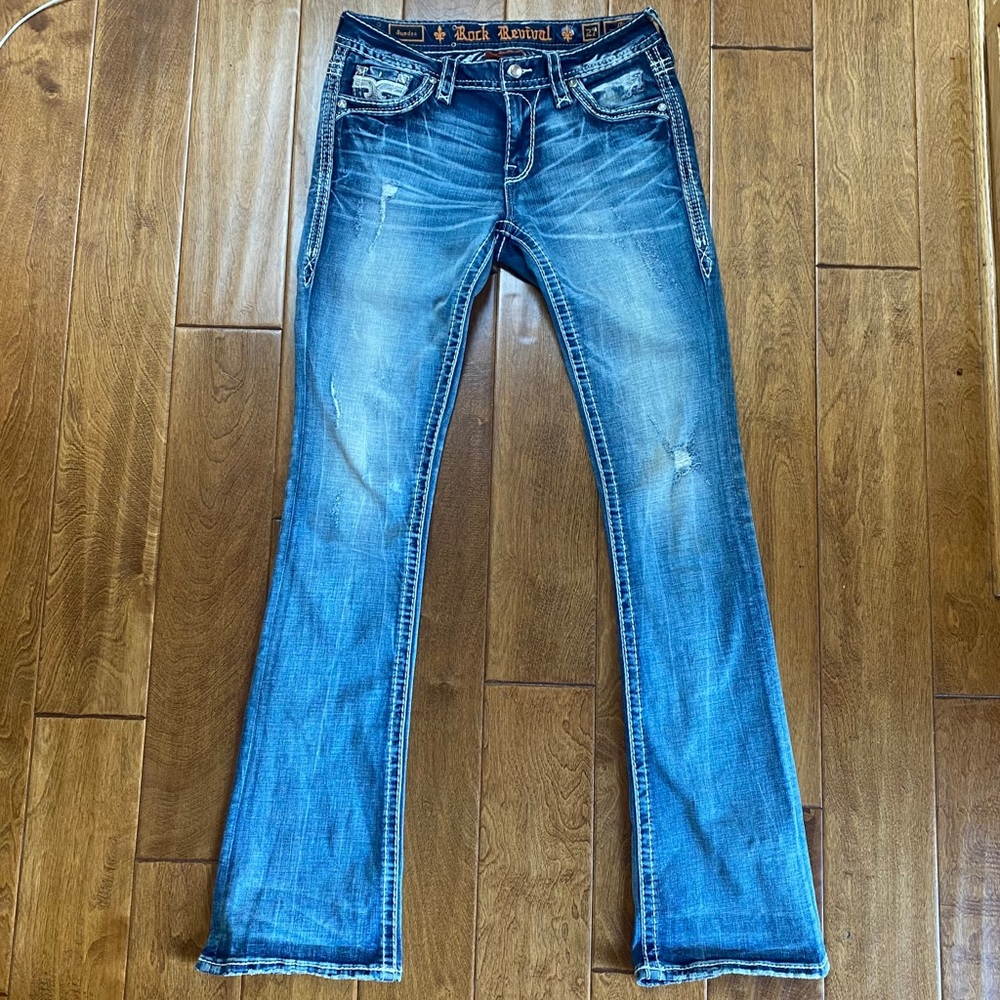Sundee rock revival size 27 mid rise bootcut